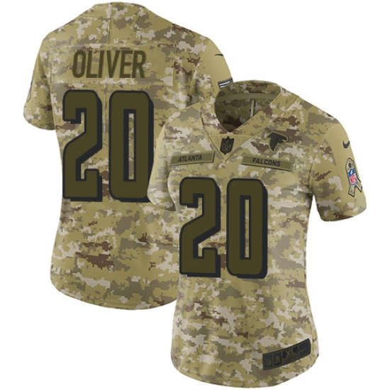 Nike Falcons #20 Isaiah Oliver Camo Women Stitched NFL Limited 2018 Salute to Service Jersey Nike Falcons #20 Isaiah Oliver Camo Women Stitched NFL Limited 2018 Salute to Service Jersey