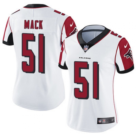 Nike Falcons #51 Alex Mack White Womens Stitched NFL Vapor Untouchable Limited Jersey Nike Falcons #51 Alex Mack White Womens Stitched NFL Vapor Untouchable Limited Jersey
