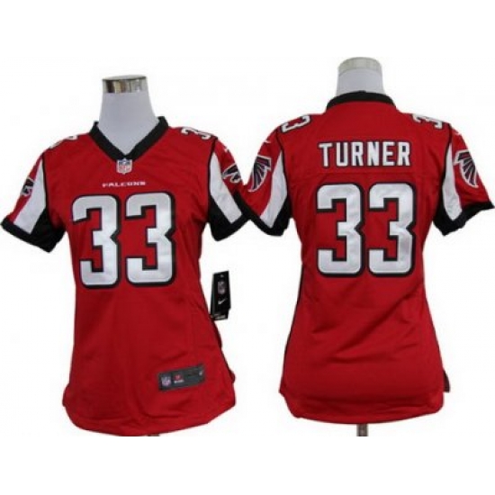 Women Nike Atlanta Falcons #33 Michael Turner Red Jerseys Women Nike Atlanta Falcons #33 Michael Turner Red Jerseys
