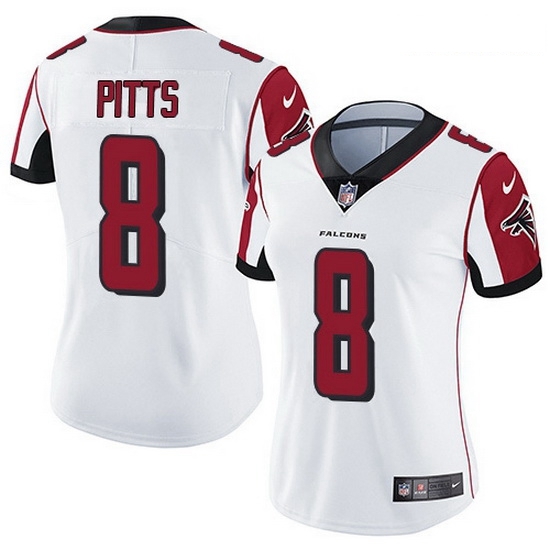 Women Nike Atlanta Falcons 8 Kyle Pitts White Women Stitched NFL Vapor Untouchable Limited Jersey Women Nike Atlanta Falcons 8 Kyle Pitts White Women Stitched NFL Vapor Untouchable Limited Jersey