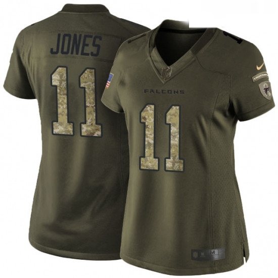 Womens Nike Atlanta Falcons 11 Julio Jones Elite Green Salute to Service NFL Jersey Womens Nike Atlanta Falcons 11 Julio Jones Elite Green Salute to Service NFL Jersey