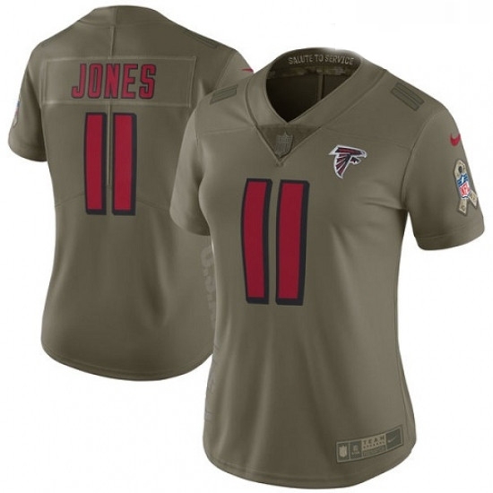 Womens Nike Atlanta Falcons 11 Julio Jones Limited Olive 2017 Salute to Service NFL Jersey Womens Nike Atlanta Falcons 11 Julio Jones Limited Olive 2017 Salute to Service NFL Jersey