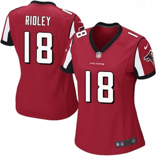 Womens Nike Atlanta Falcons 18 Calvin Ridley Game Red Team Color NFL Jersey Womens Nike Atlanta Falcons 18 Calvin Ridley Game Red Team Color NFL Jersey