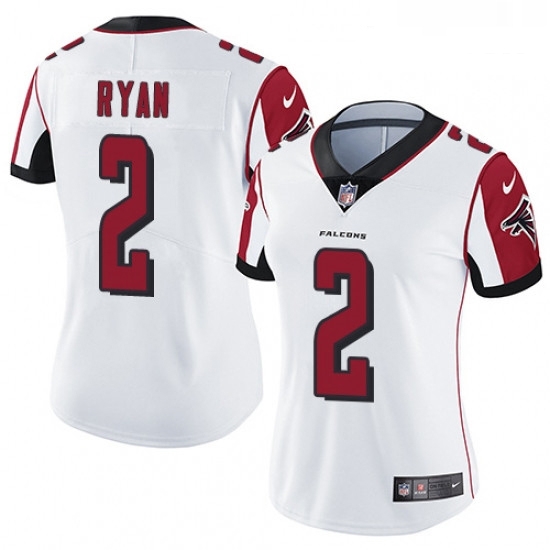 Womens Nike Atlanta Falcons 2 Matt Ryan Elite White NFL Jersey Womens Nike Atlanta Falcons 2 Matt Ryan Elite White NFL Jersey