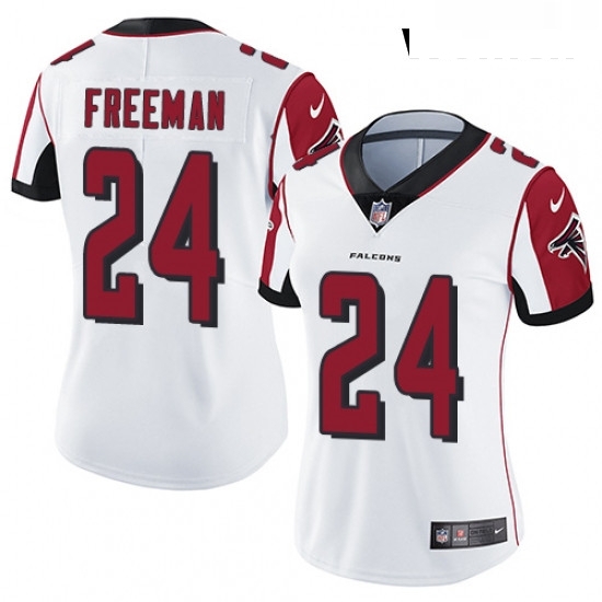 Womens Nike Atlanta Falcons 24 Devonta Freeman Elite White NFL Jersey Womens Nike Atlanta Falcons 24 Devonta Freeman Elite White NFL Jersey