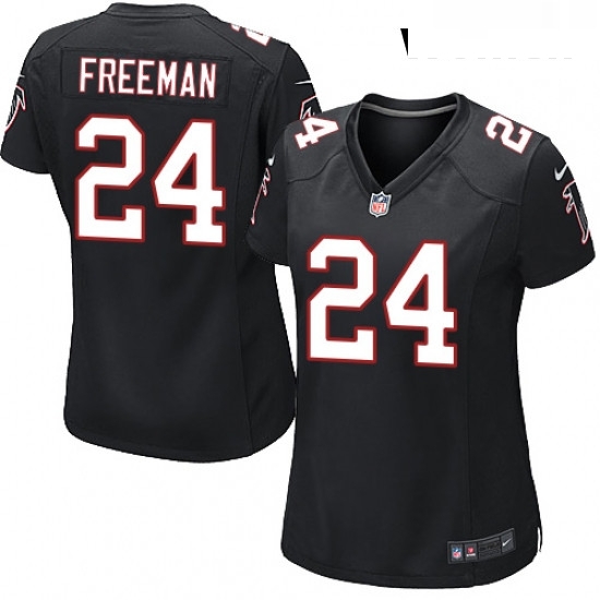 Womens Nike Atlanta Falcons 24 Devonta Freeman Game Black Alternate NFL Jersey Womens Nike Atlanta Falcons 24 Devonta Freeman Game Black Alternate NFL Jersey