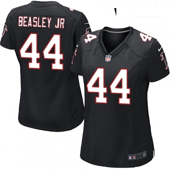 Womens Nike Atlanta Falcons 44 Vic Beasley Game Black Alternate NFL Jersey Womens Nike Atlanta Falcons 44 Vic Beasley Game Black Alternate NFL Jersey