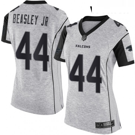 Womens Nike Atlanta Falcons 44 Vic Beasley Limited Gray Gridiron II NFL Jersey Womens Nike Atlanta Falcons 44 Vic Beasley Limited Gray Gridiron II NFL Jersey