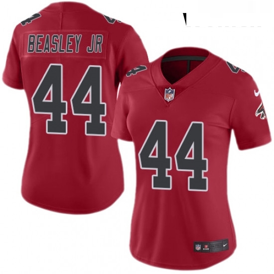 Womens Nike Atlanta Falcons 44 Vic Beasley Limited Red Rush Vapor Untouchable NFL Jersey Womens Nike Atlanta Falcons 44 Vic Beasley Limited Red Rush Vapor Untouchable NFL Jersey