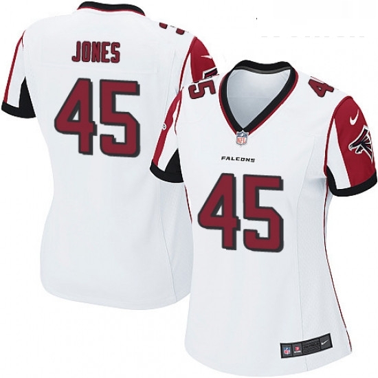 Womens Nike Atlanta Falcons 45 Deion Jones Game White NFL Jersey Womens Nike Atlanta Falcons 45 Deion Jones Game White NFL Jersey