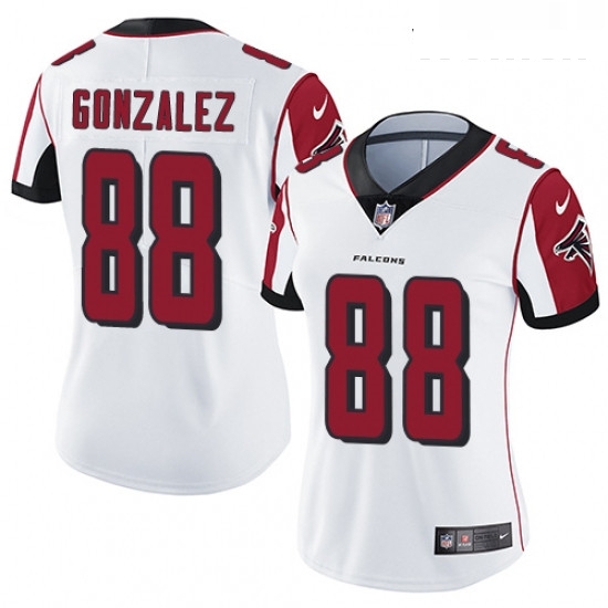 Womens Nike Atlanta Falcons 88 Tony Gonzalez White Vapor Untouchable Limited Player NFL Jersey Womens Nike Atlanta Falcons 88 Tony Gonzalez White Vapor Untouchable Limited Player NFL Jersey