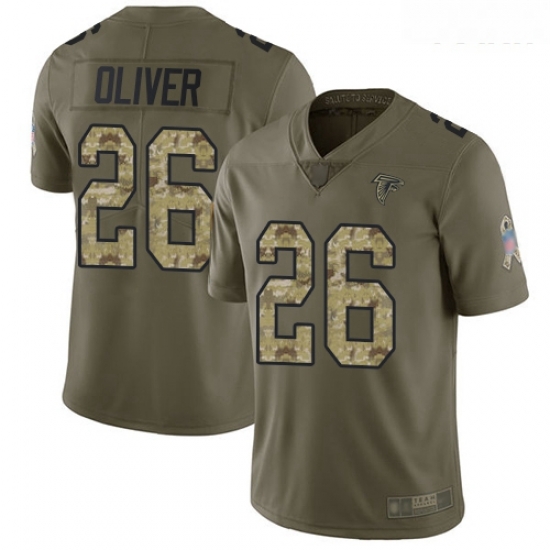 Falcons #26 Isaiah Oliver Olive Camo Youth Stitched Football Limited 2017 Salute to Service Jersey Falcons #26 Isaiah Oliver Olive Camo Youth Stitched Football Limited 2017 Salute to Service Jersey