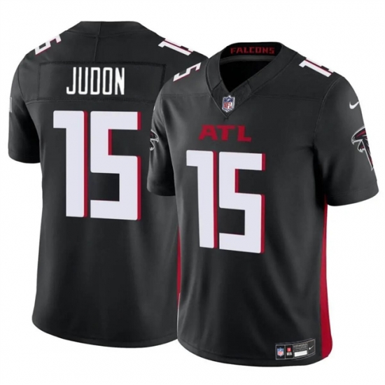 Youth Atlanta Falcons 15 Matthew Judon Black 2023 F U S E Vapor Untouchable Limited Stitched Football Jersey Youth Atlanta Falcons 15 Matthew Judon Black 2023 F U S E Vapor Untouchable Limited Stitched Football Jersey