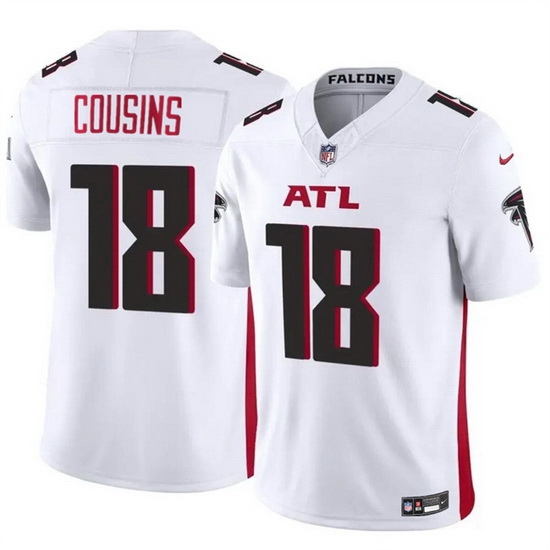 Youth Atlanta Falcons 18 Kirk Cousins White 2023 F U S E Vapor Untouchable Limited Stitched Football Jersey Youth Atlanta Falcons 18 Kirk Cousins White 2023 F U S E Vapor Untouchable Limited Stitched Football Jersey