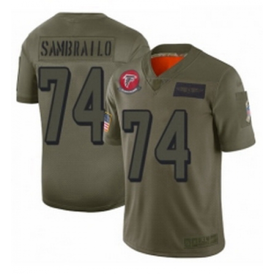 Youth Atlanta Falcons 74 Ty Sambrailo Limited Camo 2019 Salute to Service Football Jersey Youth Atlanta Falcons 74 Ty Sambrailo Limited Camo 2019 Salute to Service Football Jersey