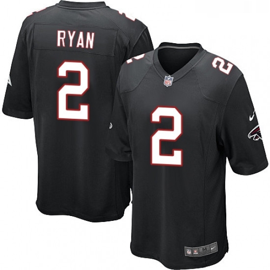 Youth Nike Atlanta Falcons 2 Matt Ryan Game Black Alternate NFL Jersey Youth Nike Atlanta Falcons 2 Matt Ryan Game Black Alternate NFL Jersey