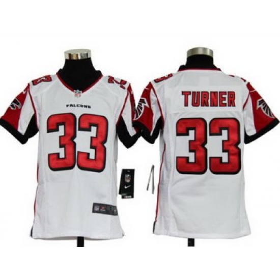 Youth Nike Atlanta Falcons 33# Michael Turner Game White Color Jersey Youth Nike Atlanta Falcons 33# Michael Turner Game White Color Jersey