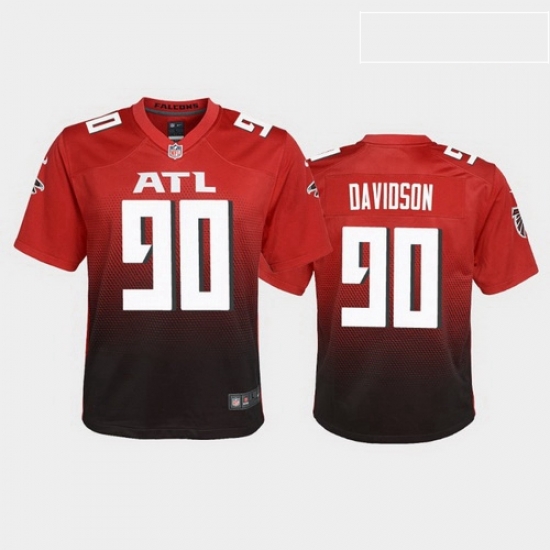 youth marlon davidson atlanta falcons red 2nd alternate game jersey youth marlon davidson atlanta falcons red 2nd alternate game jersey
