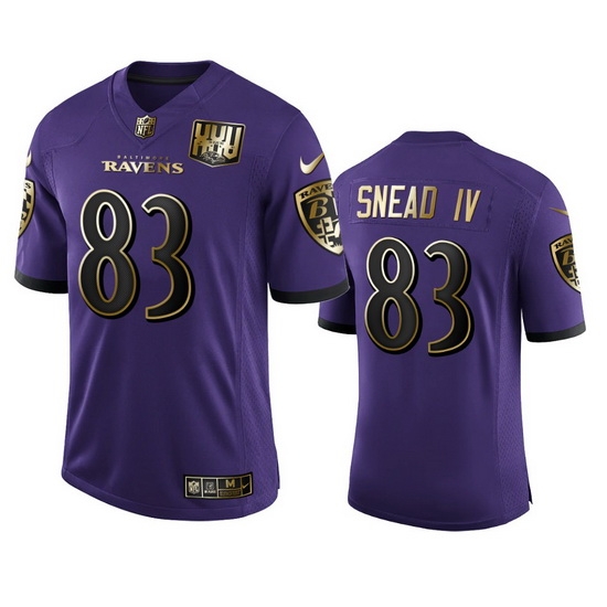 Baltimore Ravens 83 Willie Snead IV Men Nike Purple Team 25th Season Golden Limited NFL Jersey Baltimore Ravens 83 Willie Snead IV Men Nike Purple Team 25th Season Golden Limited NFL Jersey