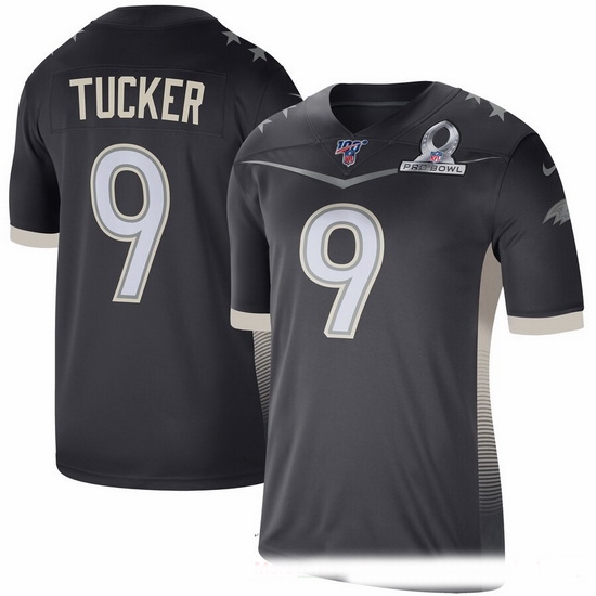 Baltimore Ravens 9 Justin Tucker Nike 2020 AFC Pro Bowl Game Jersey Anthracite Baltimore Ravens 9 Justin Tucker Nike 2020 AFC Pro Bowl Game Jersey Anthracite