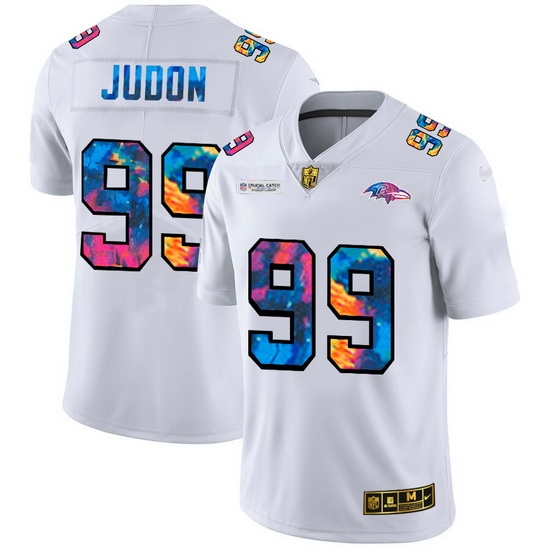 Baltimore Ravens 99 Matthew Judon Men White Nike Multi Color 2020 NFL Crucial Catch Limited NFL Jersey Baltimore Ravens 99 Matthew Judon Men White Nike Multi Color 2020 NFL Crucial Catch Limited NFL Jersey