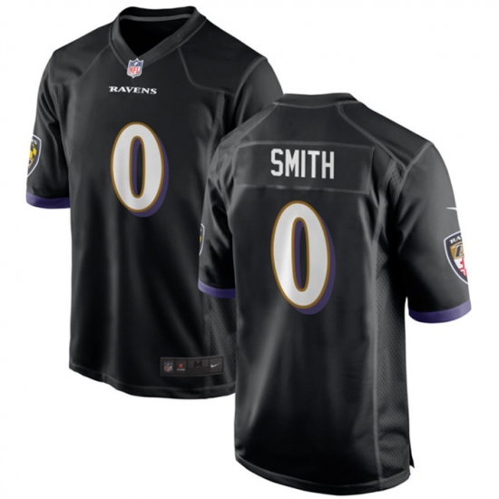 Men Baltimore Ravens 0 Roquan Smith Black Game Football Jersey Men Baltimore Ravens 0 Roquan Smith Black Game Football Jersey