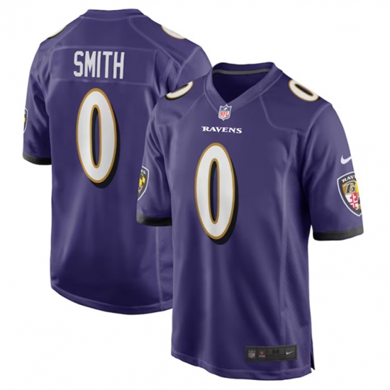 Men Baltimore Ravens 0 Roquan Smith Purple Game Football Jersey Men Baltimore Ravens 0 Roquan Smith Purple Game Football Jersey