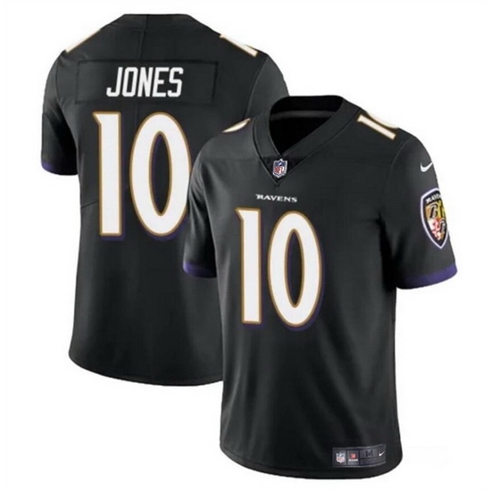 Men Baltimore Ravens 10 Emory Jones Black Vapor Limited Football Jersey Men Baltimore Ravens 10 Emory Jones Black Vapor Limited Football Jersey