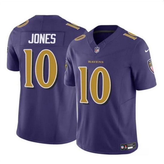 Men Baltimore Ravens 10 Emory Jones Purple 2023 F U S E Vapor Limited Football Jersey Men Baltimore Ravens 10 Emory Jones Purple 2023 F U S E Vapor Limited Football Jersey
