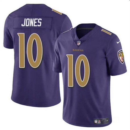 Men Baltimore Ravens 10 Emory Jones Purple Vapor Limited Football Jersey Men Baltimore Ravens 10 Emory Jones Purple Vapor Limited Football Jersey