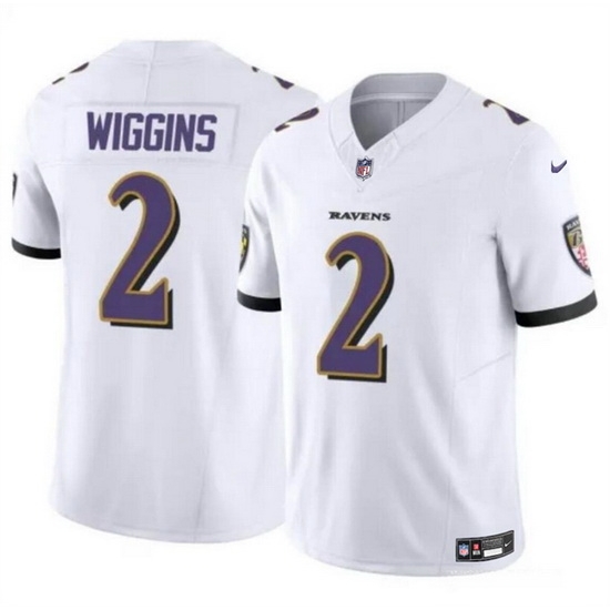 Men Baltimore Ravens 2 Nate Wiggins White 2024 Draft F U S E Vapor Limited Football Jersey Men Baltimore Ravens 2 Nate Wiggins White 2024 Draft F U S E Vapor Limited Football Jersey