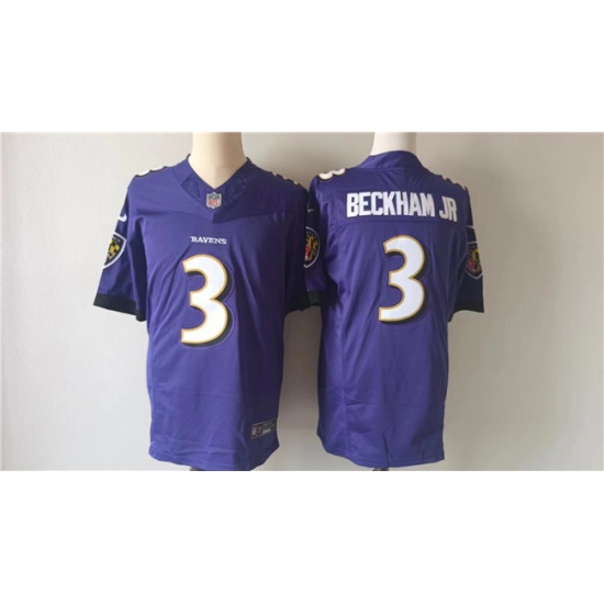 Men Baltimore Ravens 3 Odell Beckham Jr Purple 2023 F U S E Vapor Untouchable Stitched Football Jersey Men Baltimore Ravens 3 Odell Beckham Jr Purple 2023 F U S E Vapor Untouchable Stitched Football Jersey