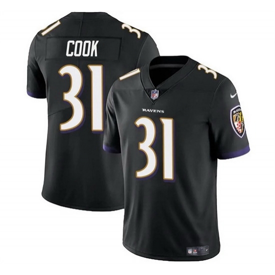Men Baltimore Ravens 33 Dalvin Cook Black Vapor Limited Football Jersey Men Baltimore Ravens 33 Dalvin Cook Black Vapor Limited Football Jersey