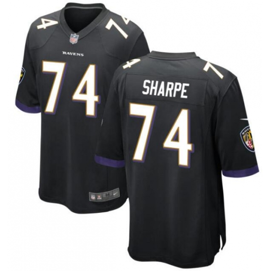 Men Baltimore Ravens #74 Shannon Sharpe Black Vapor Limited Stitched Jersey Men Baltimore Ravens #74 Shannon Sharpe Black Vapor Limited Stitched Jersey