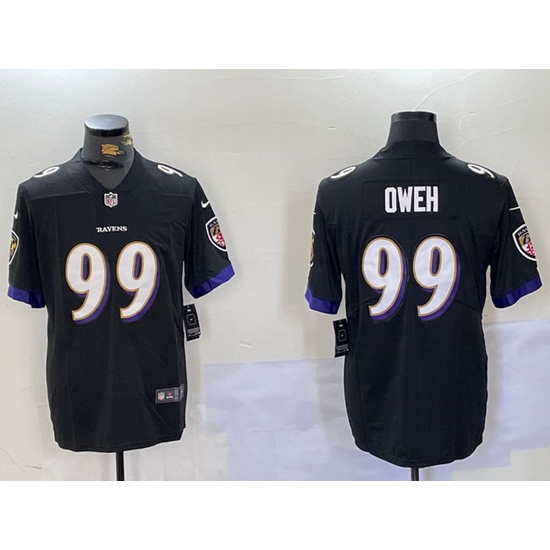 Men Baltimore Ravens 99 Jayson Oweh Black Vapor Limited Football Jersey Men Baltimore Ravens 99 Jayson Oweh Black Vapor Limited Football Jersey