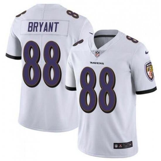 Men Baltimore Ravens Dez Bryant White Vapor Untouchable Limited Jersey