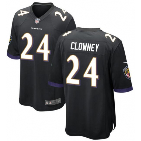 Men Baltimore Ravens Jadeveon Clowney #24 Black Vapor Limited Stitched NFL Jersey Men Baltimore Ravens Jadeveon Clowney #24 Black Vapor Limited Stitched NFL Jersey
