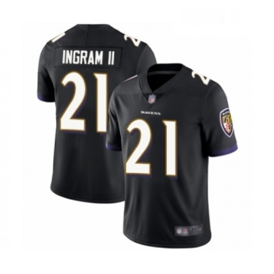 Mens Baltimore Ravens 21 Mark Ingram II Black Alternate Vapor Untouchable Limited Player Football Jersey Mens Baltimore Ravens 21 Mark Ingram II Black Alternate Vapor Untouchable Limited Player Football Jersey