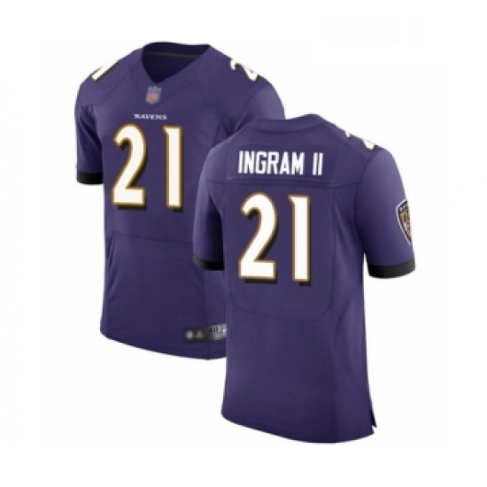 Mens Baltimore Ravens 21 Mark Ingram II Purple Team Color Vapor Untouchable Elite Player Football Jersey Mens Baltimore Ravens 21 Mark Ingram II Purple Team Color Vapor Untouchable Elite Player Football Jersey