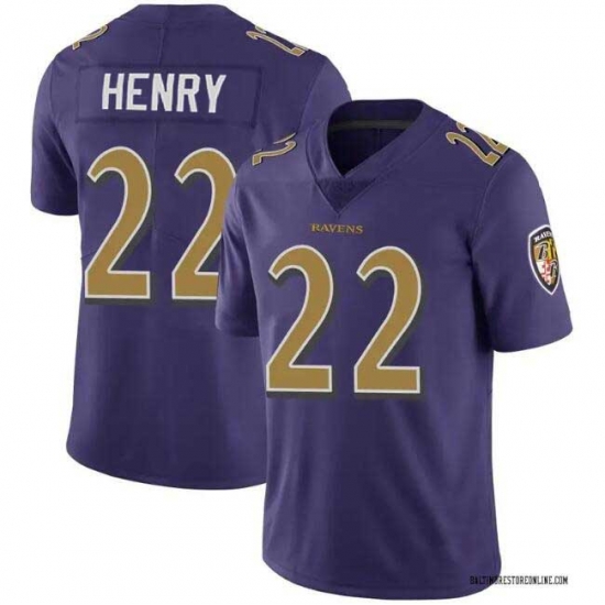 Men's Baltimore Ravens #22 Derrick Henry Purple Rush Football Stitched Jersey Men's Baltimore Ravens #22 Derrick Henry Purple Rush Football Stitched Jersey