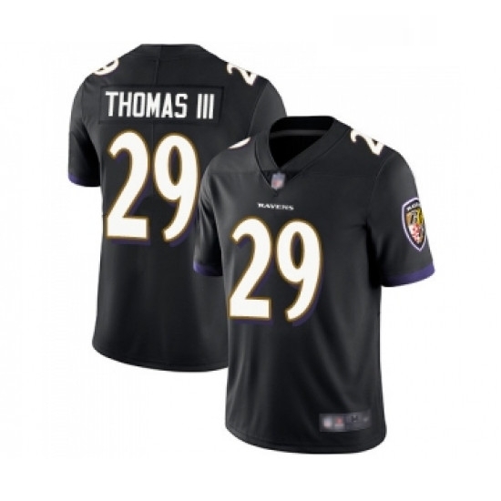 Mens Baltimore Ravens 29 Earl Thomas III Black Alternate Vapor Untouchable Limited Player Football Jersey Mens Baltimore Ravens 29 Earl Thomas III Black Alternate Vapor Untouchable Limited Player Football Jersey