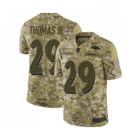 Mens Baltimore Ravens 29 Earl Thomas III Limited Camo 2018 Salute to Service Football Jersey Mens Baltimore Ravens 29 Earl Thomas III Limited Camo 2018 Salute to Service Football Jersey
