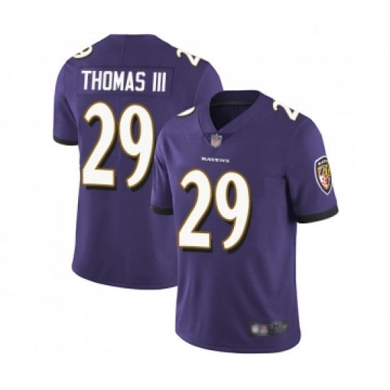 Mens Baltimore Ravens 29 Earl Thomas III Purple Team Color Vapor Untouchable Limited Player Football Jersey Mens Baltimore Ravens 29 Earl Thomas III Purple Team Color Vapor Untouchable Limited Player Football Jersey
