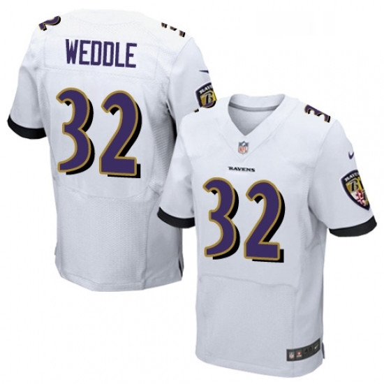 Mens Nike Baltimore Ravens 32 Eric Weddle Elite White NFL Jersey Mens Nike Baltimore Ravens 32 Eric Weddle Elite White NFL Jersey