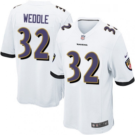 Mens Nike Baltimore Ravens 32 Eric Weddle Game White NFL Jersey Mens Nike Baltimore Ravens 32 Eric Weddle Game White NFL Jersey