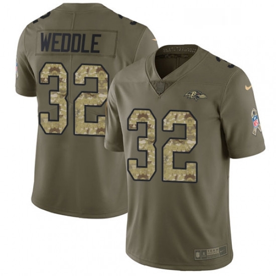 Mens Nike Baltimore Ravens 32 Eric Weddle Limited OliveCamo Salute to Service NFL Jersey Mens Nike Baltimore Ravens 32 Eric Weddle Limited OliveCamo Salute to Service NFL Jersey