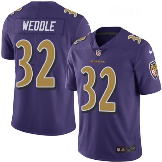 Mens Nike Baltimore Ravens 32 Eric Weddle Limited Purple Rush Vapor Untouchable NFL Jersey Mens Nike Baltimore Ravens 32 Eric Weddle Limited Purple Rush Vapor Untouchable NFL Jersey
