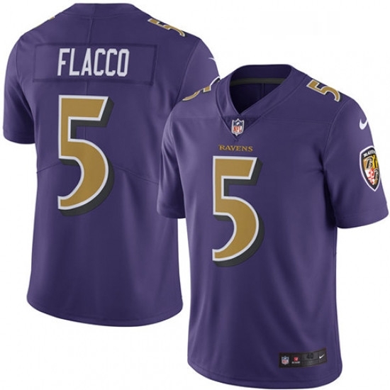Mens Nike Baltimore Ravens 5 Joe Flacco Limited Purple Rush Vapor Untouchable NFL Jersey Mens Nike Baltimore Ravens 5 Joe Flacco Limited Purple Rush Vapor Untouchable NFL Jersey