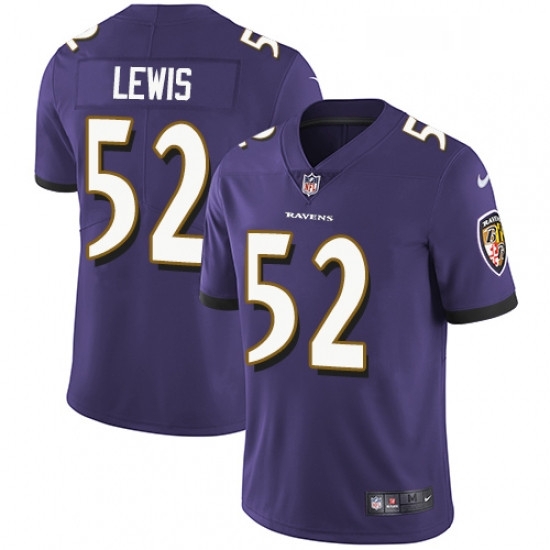 Mens Nike Baltimore Ravens 52 Ray Lewis Purple Team Color Vapor Untouchable Limited Player NFL Jersey Mens Nike Baltimore Ravens 52 Ray Lewis Purple Team Color Vapor Untouchable Limited Player NFL Jersey