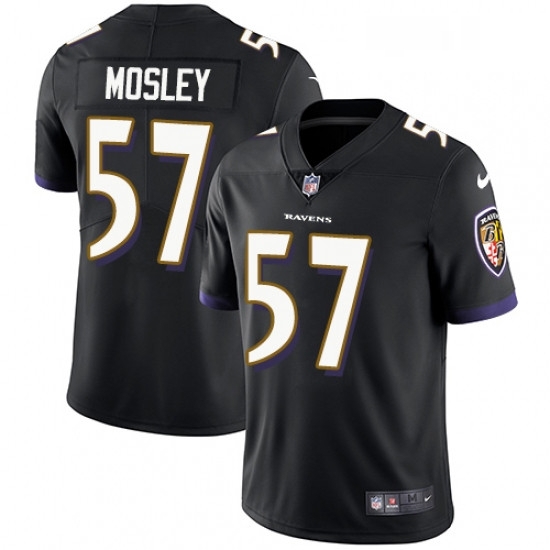 Mens Nike Baltimore Ravens 57 CJ Mosley Black Alternate Vapor Untouchable Limited Player NFL Jersey Mens Nike Baltimore Ravens 57 CJ Mosley Black Alternate Vapor Untouchable Limited Player NFL Jersey
